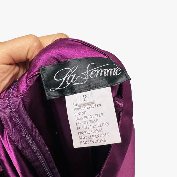 La Femme Maxi Skirt in Purple Women’s Size 2 - Picture 6 of 9